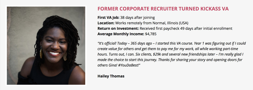hailey testimonial - fullybookedva